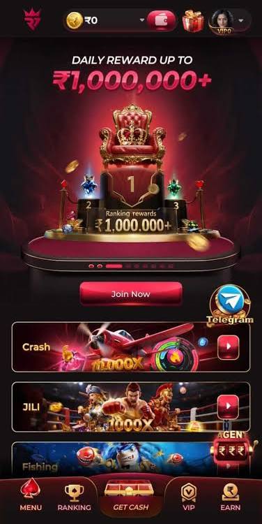 Raja7 Game app screenshot and gaming interface
